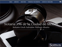 Tablet Screenshot of notaria196df.com.mx